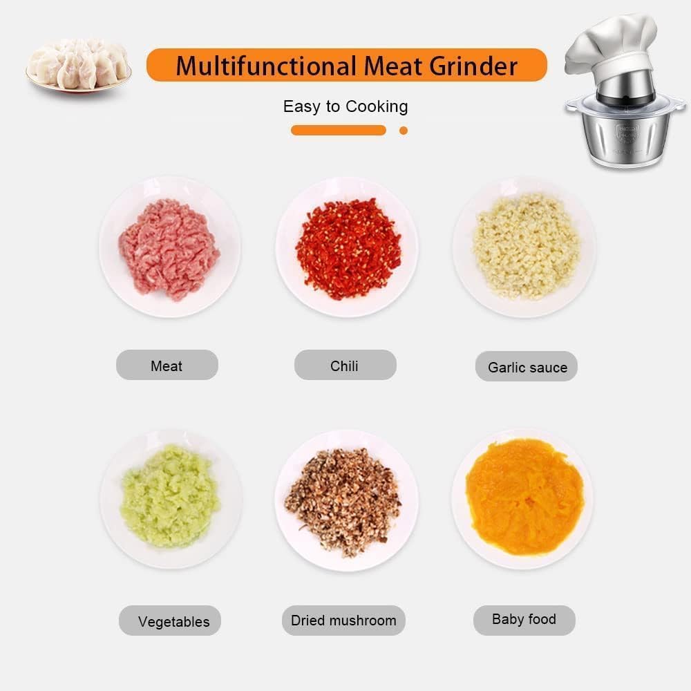 Stainless Steel Electric Meat Grinder – Heavy Duty Food Processor