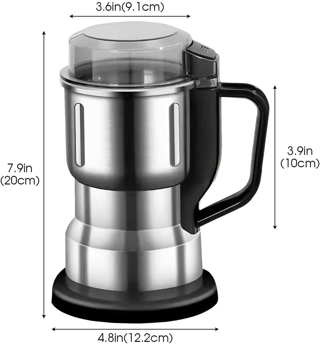 Electric Coffee Grinder – Stainless Steel Powerful Bean & Spice Grinder