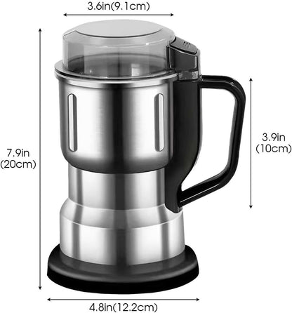 Electric Coffee Grinder – Stainless Steel Powerful Bean & Spice Grinder