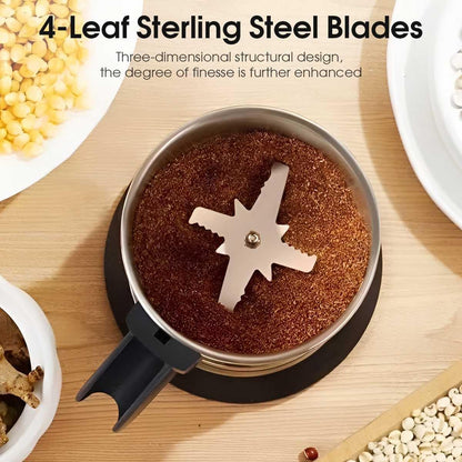 Electric Coffee Grinder – Stainless Steel Powerful Bean & Spice Grinder