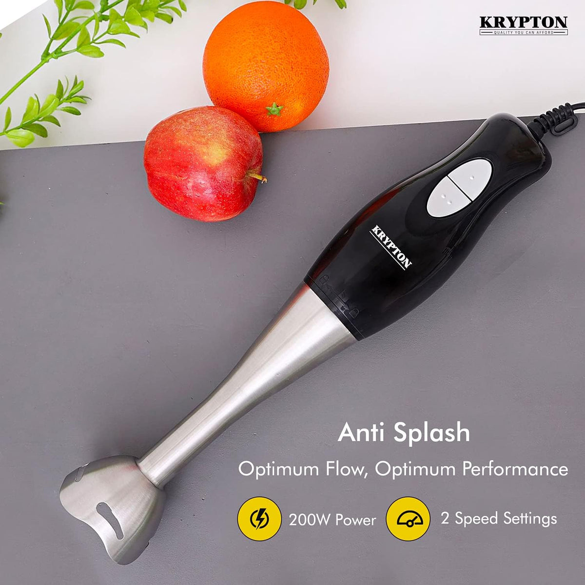 High-Speed Hand Blender – Stainless Steel Blade Mixer