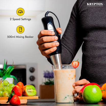 High-Speed Hand Blender – Stainless Steel Blade Mixer