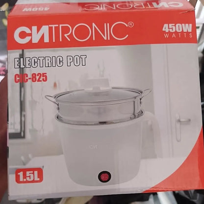 Electric Multi Cooker – 1.5L Mini Cooking Pot with Steamer