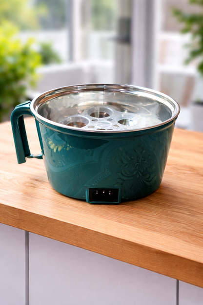 CNtronic Electric Cooking Pot 1.5L (CIC-825) – 450W Multi-Function Hot Pot with Steamer | 18cm